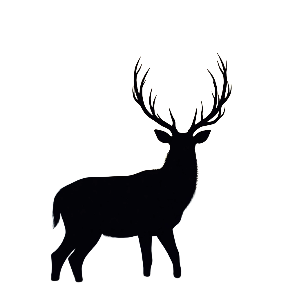 Majestic Deer Silhouette